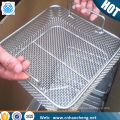 Customize 18/8 stainless steel wire mesh basket with lid